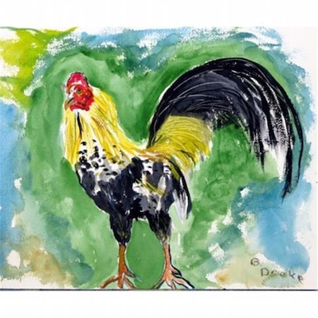 Betsy Drake Betsy Drake DM449 Bantam Rooster Door Mat; Small DM449